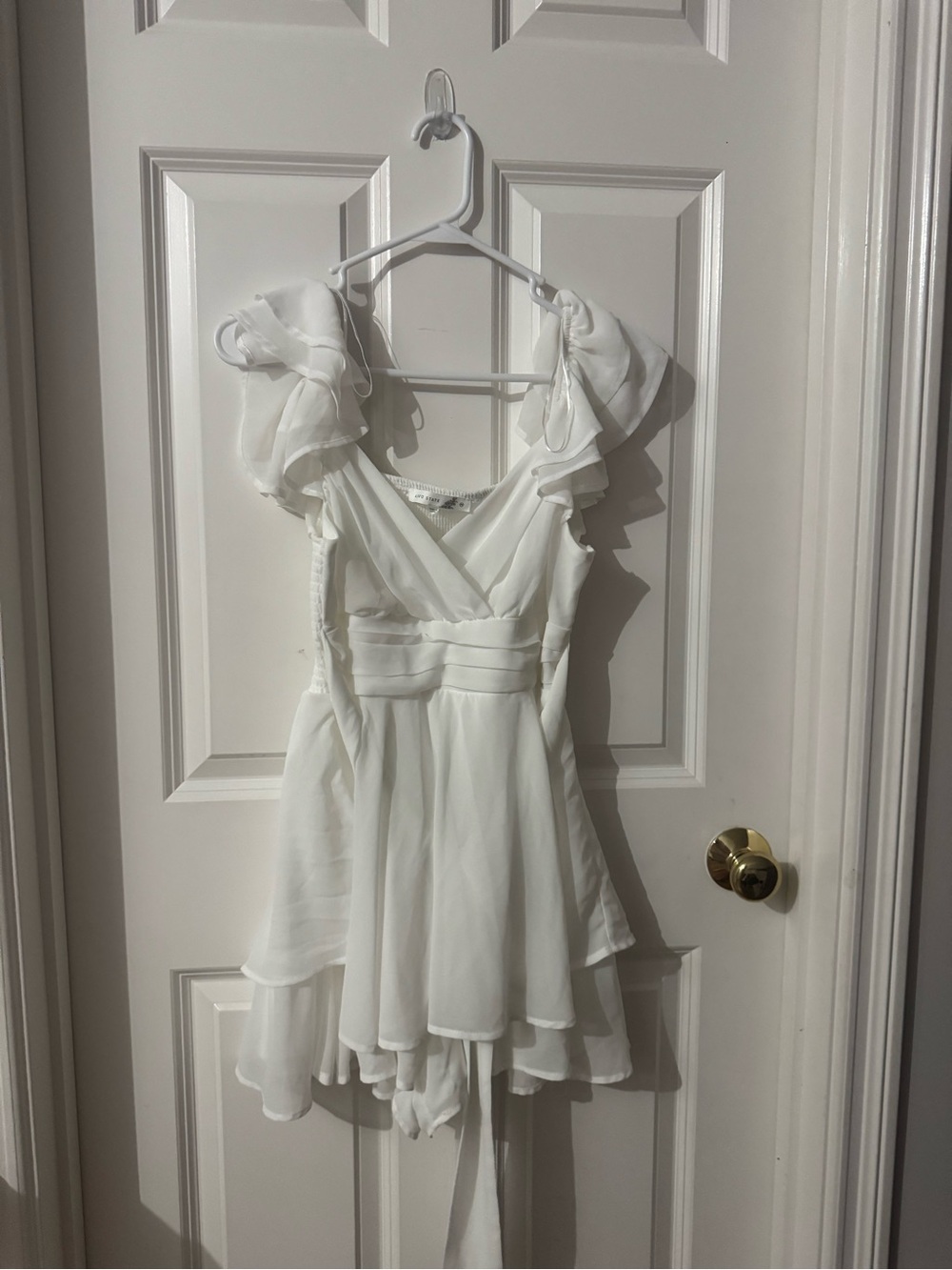 Altar'd State White Wrap Detail Dress